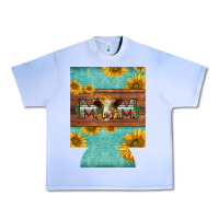 Grape Ice mom hereford cattle sunflowers on tooled leather regular can cooler Urban Heavy Tee - BarkalooDesign