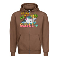Chestnut oh ship it's a girls trip Zipper Hoodie - LillyAllenDesigns