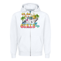 White oh ship it's a girls trip Zipper Hoodie - LillyAllenDesigns