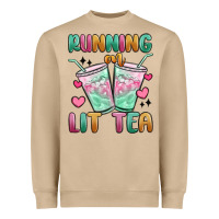 Mushroom running on lit tea Heavyweight Sweatshirt - MaliasSmallBusiness