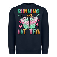 Navy running on lit tea Heavyweight Sweatshirt - MaliasSmallBusiness