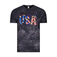 Cloud Black god bless the usa Vintage Tee - NancyCooperArtShop