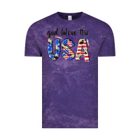 Cloud Purple god bless the usa Vintage Tee - NancyCooperArtShop
