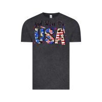 Vintage Black god bless the usa Vintage Tee - NancyCooperArtShop