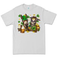 Dove Grey St. Patrick's Day donkey Premium Tee - Neo Western
