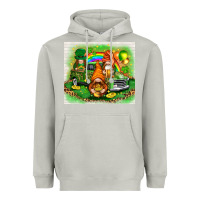 Moon Dust st patricks day gnomies with truck Heavyweight Hoodie - NancyCooperArtShop