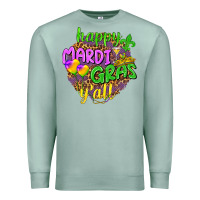 Seafoam Happy Mardi Gras y'all Premium Sweatshirt - NancyCooperArtShop