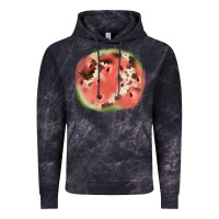 Cloud Black watermelon cowhide patch3 Vintage Hoodie - JahusDesignShop