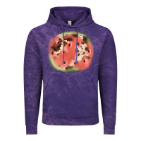 Cloud Purple watermelon cowhide patch3 Vintage Hoodie - JahusDesignShop
