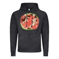 Vintage Black watermelon cowhide patch3 Vintage Hoodie - JahusDesignShop