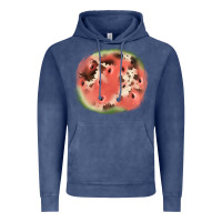Vintage Denim watermelon cowhide patch3 Vintage Hoodie - JahusDesignShop