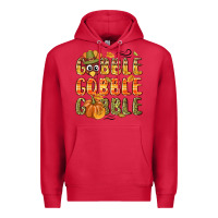 Cardinal Gobble gobble turkey Thanksgiving Premium Hoodie - NancyCooperArtShop