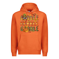 Carrot Gobble gobble turkey Thanksgiving Premium Hoodie - NancyCooperArtShop