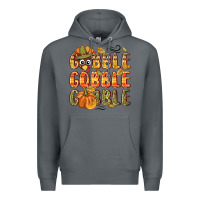 Rock Gobble gobble turkey Thanksgiving Premium Hoodie - NancyCooperArtShop
