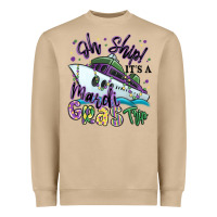 Mushroom oh ship it's a mardi gras trip Heavyweight Sweatshirt - MaliasSmallBusiness