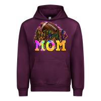 Mauve Wine football mom Urban Hoodie - OliviaCreatesArt