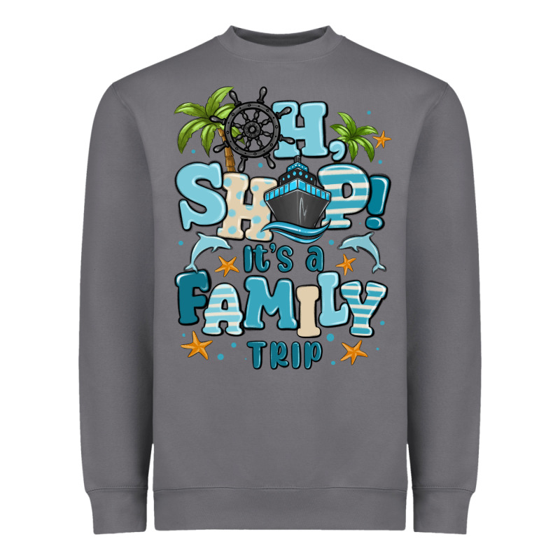 Oh Ship Its A Family Trip Heavyweight Sweatshirt by MaliasSmallBusiness | Teevron