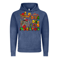 Vintage Denim dia de los muertos Vintage Hoodie - AdoDesignShop