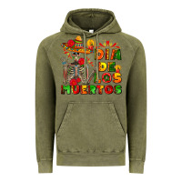 Vintage Olive dia de los muertos Vintage Hoodie - AdoDesignShop
