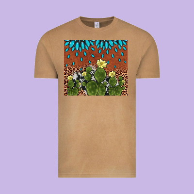 Cactus Gemstone Vintage Tee Designed By Adodesignshop