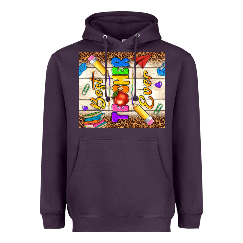 Best Teacher Ever Heavyweight Hoodie by NancyCooperArtShop | Teevron