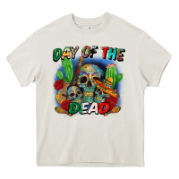 Cream day of the dead Heavy Core Tee - CTS Tumbler Store