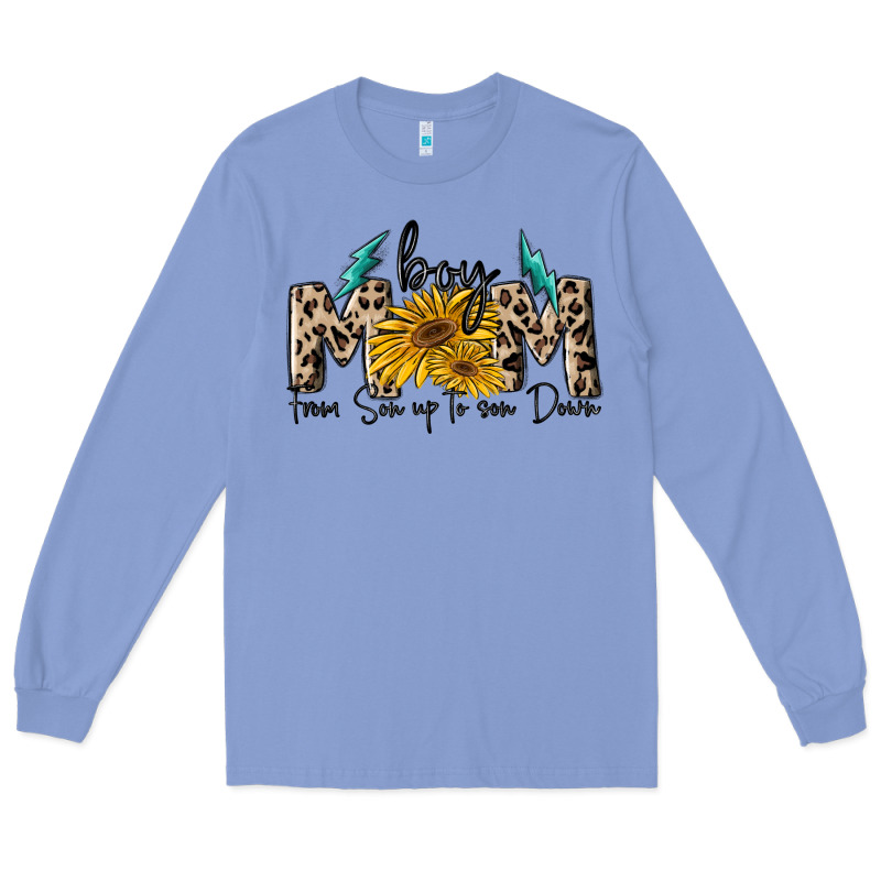 Boy Mom From Son Up To Sun Down Long Sleeve Tee by MaliasSmallBusiness | Teevron