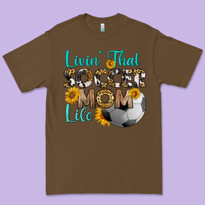 Livin' That Soccer Mom Life Premium Tee Designed By Hra Design Shop
