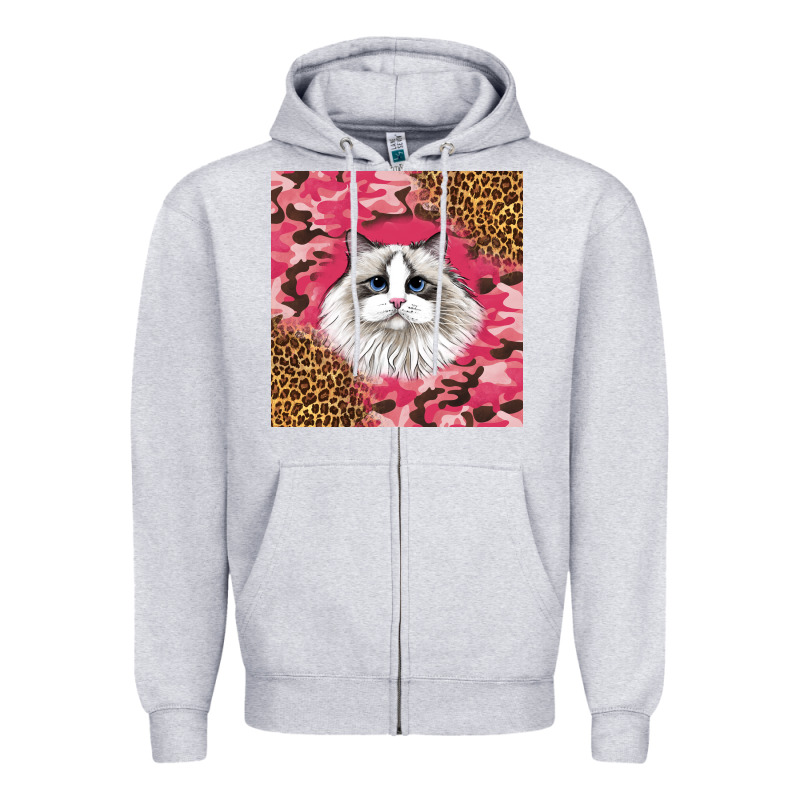 Ragdoll Cat Zipper Hoodie by LillyAllenDesigns | Teevron