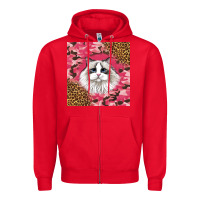 Red ragdoll cat Zipper Hoodie - LillyAllenDesigns