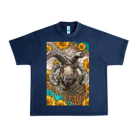 Navy Western Navajo Churro Sheep Urban Heavy Tee - LillyAllenDesigns