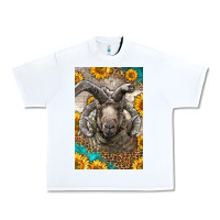 White Western Navajo Churro Sheep Urban Heavy Tee - LillyAllenDesigns