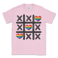 Bubblegum Pink pride tic tac toe Classic Tee - MaliasSmallBusiness