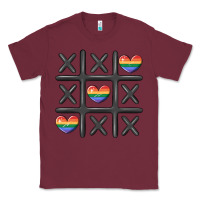 Burgundy pride tic tac toe Classic Tee - MaliasSmallBusiness
