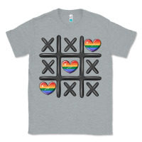 Heather Grey pride tic tac toe Classic Tee - MaliasSmallBusiness