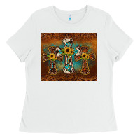 White cross tumbler Ladies Tee - JahusDesignShop