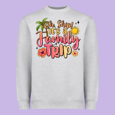 Oh Ship Its A Family Trip Summer Vacation Heavyweight Sweatshirt Designed By Maliassmallbusiness