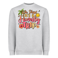 Heather Grey oh ship its a family trip summer vacation Heavyweight Sweatshirt - MaliasSmallBusiness