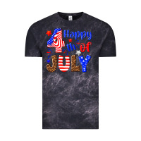Cloud Black happy 4th of july Vintage Tee - NancyCooperArtShop