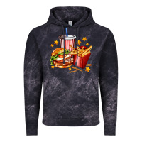 Cloud Black hamburger potatoes and coke Vintage Hoodie - AdoDesignShop