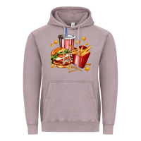 Vintage Zinc hamburger potatoes and coke Vintage Hoodie - AdoDesignShop