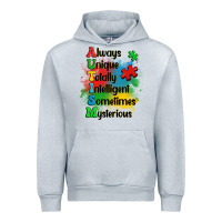 Heather Grey always unique autism Urban Hoodie - OliviaCreatesArt