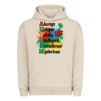 Pigment French Oak always unique autism Urban Hoodie - OliviaCreatesArt