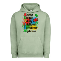 Pigment Oil Green always unique autism Urban Hoodie - OliviaCreatesArt