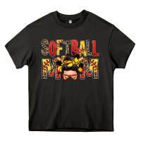 Asphalt softball mom messy bun Heavy Core Tee - Zillion Design Studio