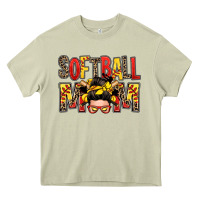 Mossy softball mom messy bun Heavy Core Tee - Zillion Design Studio