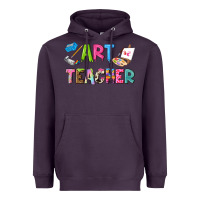 Plum art teacher Heavyweight Hoodie - NancyCooperArtShop