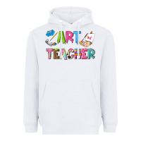 White art teacher Heavyweight Hoodie - NancyCooperArtShop