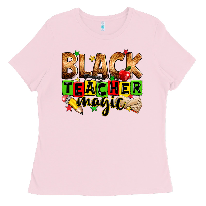 Black Teacher Magic Ladies Tee by Zillion Design Studio | Teevron