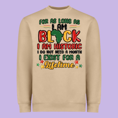 Black History Month Malia Heavyweight Sweatshirt Designed By Maliassmallbusiness